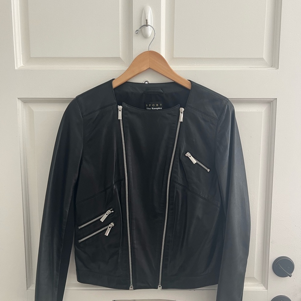 The Kooples Black Leather Jacket